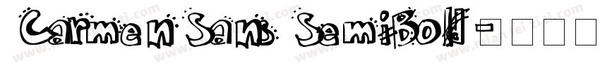 Carmen Sans SemiBold字体转换